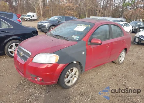2008 Chevrolet Aveo Ls z USA, uszkodzony, nr VIN KL1TD56678B203095